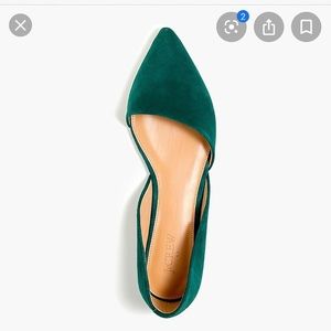 Zoe suede d'Orsay J Crew Factory flats, size 9.5